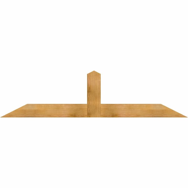 Ekena Millwork Portland Rough Sawn Timber Gable Bracket, Western Red Cedar, 84"W x 21"H x 4"D x 6"F, 6/12 Pitch GBW084X21X0406POR00RWR - main